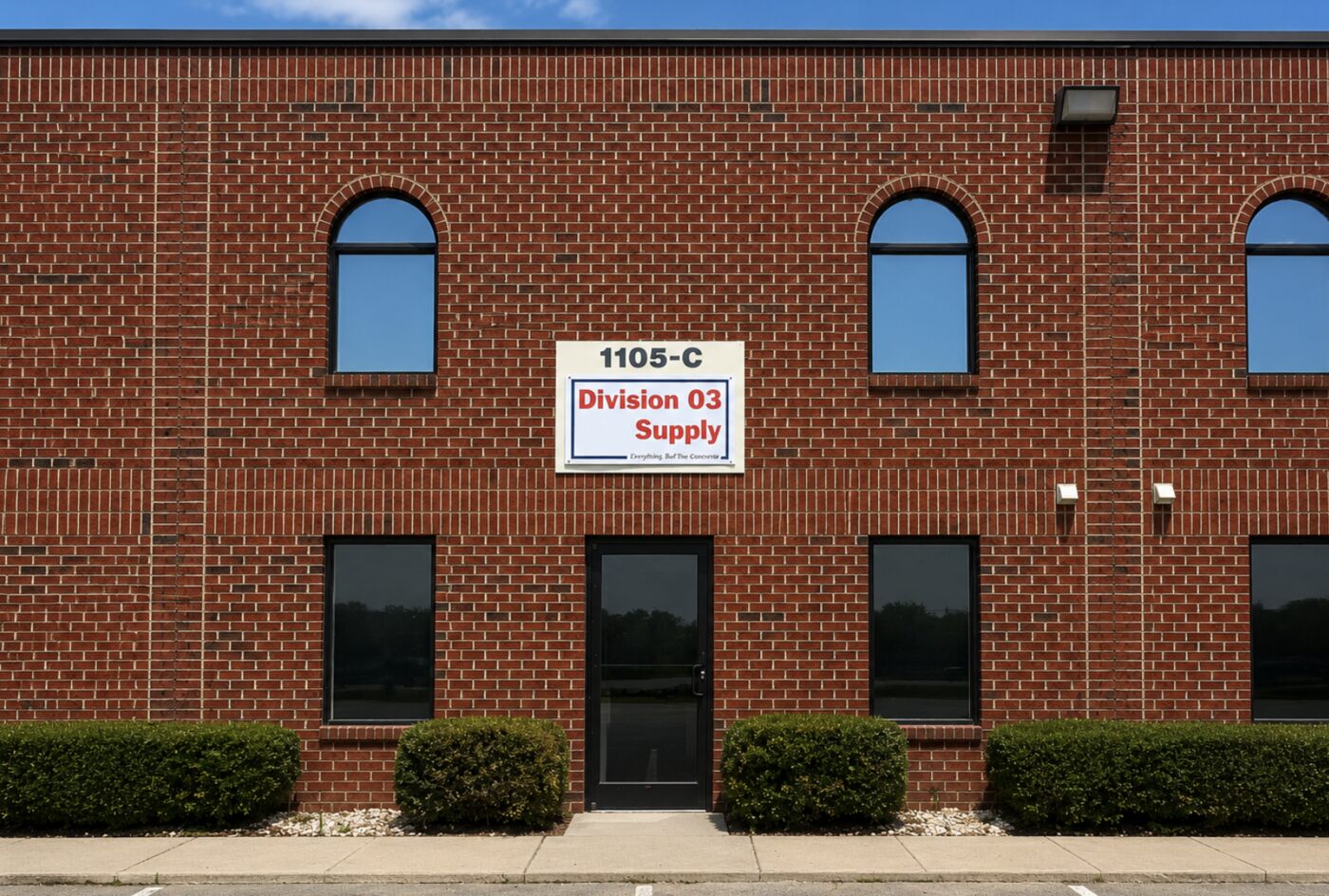 Division 03 Supply storefront at 1105-C Technology Dr, Indian Trail NC
